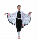 Anime Deemonitapja: Tsuyuri Kanawo Kamado Nezuko Kimono Cosplay t&uuml;drukutele ja poistele, rollim&auml;ngu kost&uuml;&uuml;m, laste komplekt 160cm