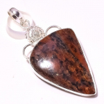 Dendritic Opal Gemstone Pendant Handmade Thanksgiving Gift Jewelry 2.4 r8f95