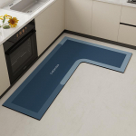 Premium L-kujulised k&ouml;&ouml;gimatid: mustust h&uuml;lgav, kergesti hooldatav, imav, kiiresti kuivav diatomiit savi majapidamiskasutuseks. 80*150cm