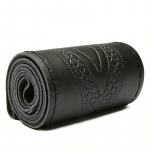 Nahast auto roolikate Four Seasons universaalne libisemisvastane rooliratta kate must