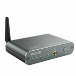 aptX HD/LL Bluetooth helisaatja vastuv&otilde;tja 3,5 mm AUX Type-C mitmepunktiline kahe vooga CD-kvaliteediga HiFi muusika juhtmevaba adapter must