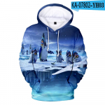 Subnautica Below Zero 3D-prinditud huppar M&auml;ngu dressipluus Meeste Naiste Mood Huppar Pullover T&auml;navamood Topid Suurem&otilde;&otilde;duline Dressipluus S