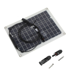 15W 18V P&auml;ikesepatarei Paneel Monokristalliline P&auml;ikesepaneel Kaasaskantav P&auml;ikesepaneeli Komplekt Autole Paadile Solar Panel