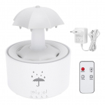 P&ouml;&ouml;rlev vihmavarju niisutaja 300 ml veetilga efektiga aroomiteraapia eeterlike &otilde;lide difuusor 7 LED-iga valge