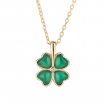 Looduslik Hetiani nefriidist nelileheline krokodili kaelakee naistele smaragd tsedooniks kassisilmakivi lille ripats rangluukett kaelakett