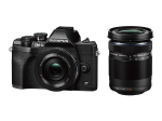 OM peeglita &uuml;he objektiiviga kaamera MarkIV EZ topeltsuumi komplekt must SYSTEM/Olympus OM-D E-M10 must
