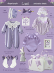 V&auml;ike Printsess Beebikinkide Karbike: Puhas puuvillane lilla komplekt vasts&uuml;ndinud t&uuml;drukutele Size 59 (Newborn - 1 month)
