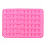 1 tk 66 &otilde;&otilde;nsused armas mini-puuvilja silikoonvorm kummist &scaron;okolaadist j&auml;&auml;kuubiku kandik puuviljade mittekleepuv tarretis koogi k&uuml;psetust&ouml;&ouml;riist roosa punane v&auml;rv