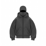 Y2K Gothic Harajuku Double Hat Design Spordir&otilde;ivad Talvine uus kapuuts Ninja mask lahtine ja mitmek&uuml;lgne talvine tuulekindel kapuuts XL elevandiluuvalge