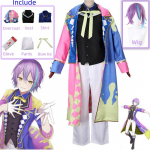 Kamishiro Rui v&auml;rvilava projekt Sekai Cosplay sulgede imedemaa &times; Showtime'i lava halloweenipidu &uuml;likonna keep Kamishiro parukas XXL