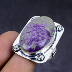 Purpurite handmade 925 Sterling Silver Jewelry Ring Size 9.5 m0W09