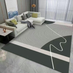 Moodne minimalistlik elutoavaip Lihtne hooldada Diivani ja kohvilaua vaip Majapidamises kulumiskindel ja libisemiskindel vaip 120 * 160cm