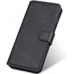 Kest - BOOLING - Samsung Galaxy A04s jaoks - Nahast efekt - Must - Rahakott taskutega must