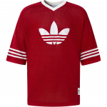 Adidas Originals Blokecore L&uuml;hikeste Varrukatega Kootud T-s&auml;rk Unisex Topid Victory-Red JL5980 XL