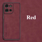 &Uuml;mbris Motorola Moto Edge 60 Fusionile Luksuslik lambanaha nahast telefoni&uuml;mbris Moto Edge60 Stylus 60 Pro 50Fusion Edge50 jaoks Matt silikoon For Edge 60 pro punane