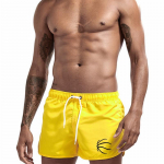 Uued meeste ujumisriided Maillot De Bain poisi ujumisriided Bokser kiiresti kuivavad l&uuml;hikesed p&uuml;ksid ujumisp&uuml;ksid Meeste ujumistrikoo Surf Banadores M kollane