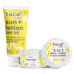 Tuco&reg; Kids Sunscreen Lotion (100ml) & Sunscreen Cream (50gm) | SPF 30UVA/UVB PA++++ | Broad Spectrum | Ages 2-5, 5-10, 10-15 | 150 gm |