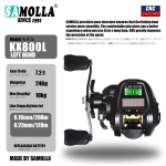 Elektrooniline s&ouml;&ouml;dap&uuml;&uuml;giketas Veekindel LED-ekraan USB ja p&auml;ikesepaneeliga laadimine Suur kiirus Suuruse suhe Merevee korrosioonikaitse P&uuml;&uuml;giks Kaugviske KX800 left hand must