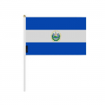 Drapeau - Salvador - 14 x 21 cm - pol&uuml;ester - L&eacute;ger - Recto/Verso