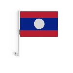 Drapeau &ndash; mitmev&auml;rviline &ndash; Laos &ndash; 10 t&uuml;kki &ndash; 14 x 21 cm &ndash; pol&uuml;ester