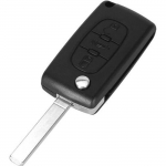 Coque Cl&eacute; pour Citroen C3 Picasso C5 Peugeot 207SW 307SW 407SW 308SW 207 308 307CC RCZ Partner - CE0536 - 3 Boutons Phonillico&reg;