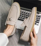Moodsad Meeste Vabaajajalatsid Ehtne Suede Nahk Meeste Klassikaline Briti Stiil Tuttidega Loaferid Mokassiinid Meeste V&auml;litingimustes S&otilde;itmiseks Lamedad 38 (US 6)