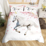 Galopeeriva hobuse voodipesukomplekt Hobuse tekikate &Uuml;heinimese T&auml;is Suur Kuningas Talumaja Loomad Tekikate Lastele T&uuml;drukutele Teismeliste Toa jaoks 140x200cm 3pcs