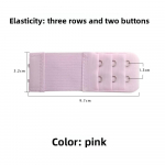 1 tk rinnahoidja pikendaja naiste elastse rinnahoidja pikendusrihma konksklambri laiendaja reguleeritav v&ouml;&ouml;pandla intiimsed tarvikud 1pcs roosa