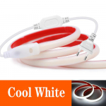 LED COB ribavalgus 220V kleeplindiga koos EU toitekomplektiga veekindel 288LED lineaarne valgustus painduv silikoontoru lamp 21m lahe valge v&auml;rv