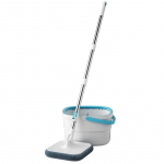 K&auml;ed-vabad p&ouml;&ouml;rlev mopp puhta ja musta vee eraldamisega 2 Mop Heads valge/sinine
