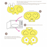 Mikrolaineahjus munaaurutaja (Lill + s&uuml;da) Pliit Aurutatud munavorm Keedetud munavorm Mini hommikus&ouml;&ouml;k