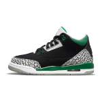 Air Jordan 3 Retro GS Pine Green Laste tossud Black Cement-Grey White 398614-030 36