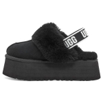 UGG Funkette Slipper Must Naiste Tossud Valge 1113474-BLK 36