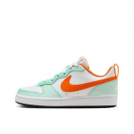 Nike Court Borough Low 2 GS Mint Foam Safety Orange Laste tossud Valge Dark-Pony Bright-Mandarin FN3687-181 36