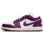 Air Jordan 1 Low Bordeaux Naiste Tossud Lilla Valge Seil DC0774-161 36.5