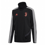 Adidas Juventus treeningupusa Climacool 2019/20 hooaeg k&otilde;rge kaelusega pullover tr&uuml;kitud triibuline pikkade varrukatega meeste pusa must DX9143 S