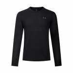 Under Armour Rush Seamless Meeste Treeningseeria Mugav K&uuml;lm Hingav Pikkade Varrukatega T-s&auml;rk Meeste topid Must 1379282-001 M