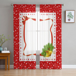 J&otilde;ulut&auml;ht j&otilde;ulut&auml;he Magamistoa l&auml;bipaistev l&auml;bipaistev kardinad P&uuml;hadekaunistuste aken Voile t&uuml;llkardin 135W x 114H(cm)