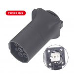 220V T&uuml;&uuml;p 2 Isane/Emane Pistik EL Vahelduvvoolupesa EV Laadimisadapter Kaasaskantav 7-kontaktiline IEC 62196-2 EV Laadija EV Pistik Konversioon armee roheline v&auml;rv