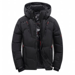 Meeste talve sulejope, paks mantel, soe k&uuml;lmakindel riietus kapuutsiga noorte vabaaja mantel 5XL must