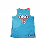 Nike NBA City Edition Swingman S&auml;rk Paul George - Oklahoma City Thunder Meeste S&auml;rk Taevasinine AJ4632-444 M