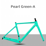 BXT-135 Gravelratta raam s&uuml;sinikkiust 700C/27.5er ketaspidur s&uuml;sinikkiust gravel jalgratta raamikomplekt BXT Pearl Green Gloss-49 roheline