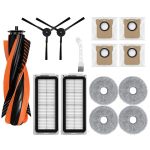 Tarvikud Jonr p20 pro Robot tolmuimejale Varuosade vahetuskomplekt, Peahari, K&uuml;lgahari, Tolmukotid, HEPA-filter, Mopikatted Kit 1 gray