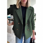 Kevadine Uus Naiste Moodne Elegantne Villane Lapit&ouml;&ouml; Mantel 2XL roheline