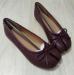 2026 Eraldatud varbad Naiste Baleriinad Moodsad Tabi Kingad Vabaaja Slip-on Loaferid Daamide Volditud Nahast Espadrillid Zapatillas Mujer 40 veinipunane v&auml;rv