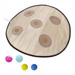 Automatic Rolling Ball Cat Toy in The Pouch Creative Interactive for Chasing sinine