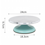 10-tolline kondiitriketaskeem Tordialus Alumiiniumsulamist Professionaalne kondiitriketaskeem ja kondiitritarvikud Dekoratsioonit&ouml;&ouml;riist roheline