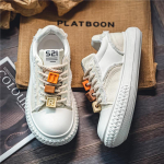 Moodsad teksast meeste vabaajajalatsid paksu tallaga platvormtennised disainer k&otilde;rgust lisavad jalatsid meestele k&otilde;ndimiseks ja s&ouml;rkimiseks 39 valge