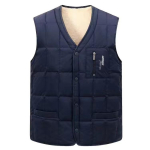 Meeste veekindel talvine valge vest, V-kaelusega vest, varrukateta jakk XXXL