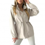 Naiste tuulejope Kerge n&ouml;&ouml;pkinnitusega lukuga kapuutsiga jope V&ouml;&ouml;kohast n&ouml;&ouml;riga reguleeritav Tuulekindel pealisr&otilde;ivas Taskutega reisimiseks, vaba&otilde;huks S must